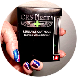 hand holding CRS Pharm's e-pen box